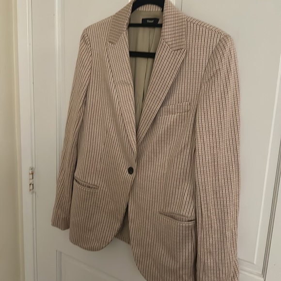 Theory Staple Blazer in Stanton Knit Blush - Picture 3 of 6
